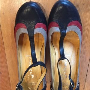 Jeffery Campbell Leather T-Strap Mary Jane